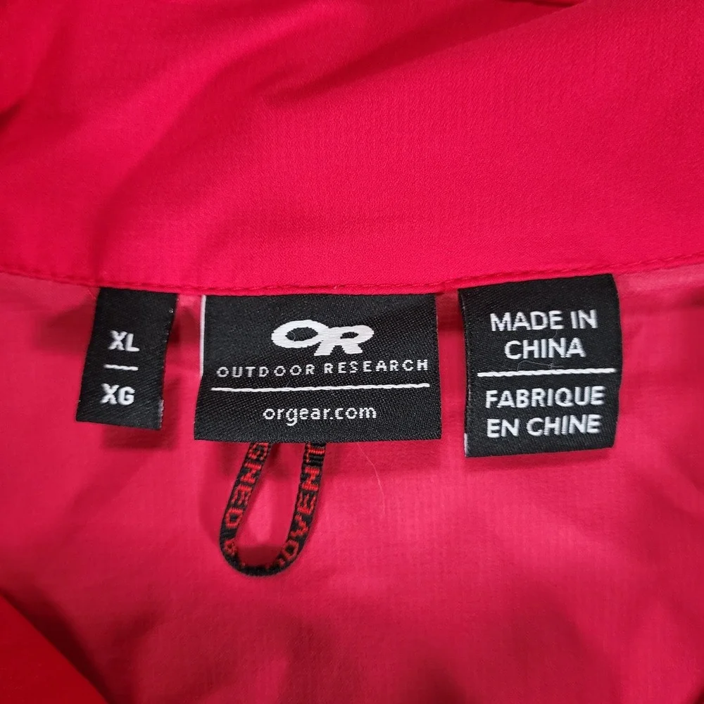Outdoor Research‎ Full Zip Lightweight Windbreaker Jacket Womens XL Pink